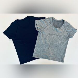 Lululemon Black and Gray T-Shirts